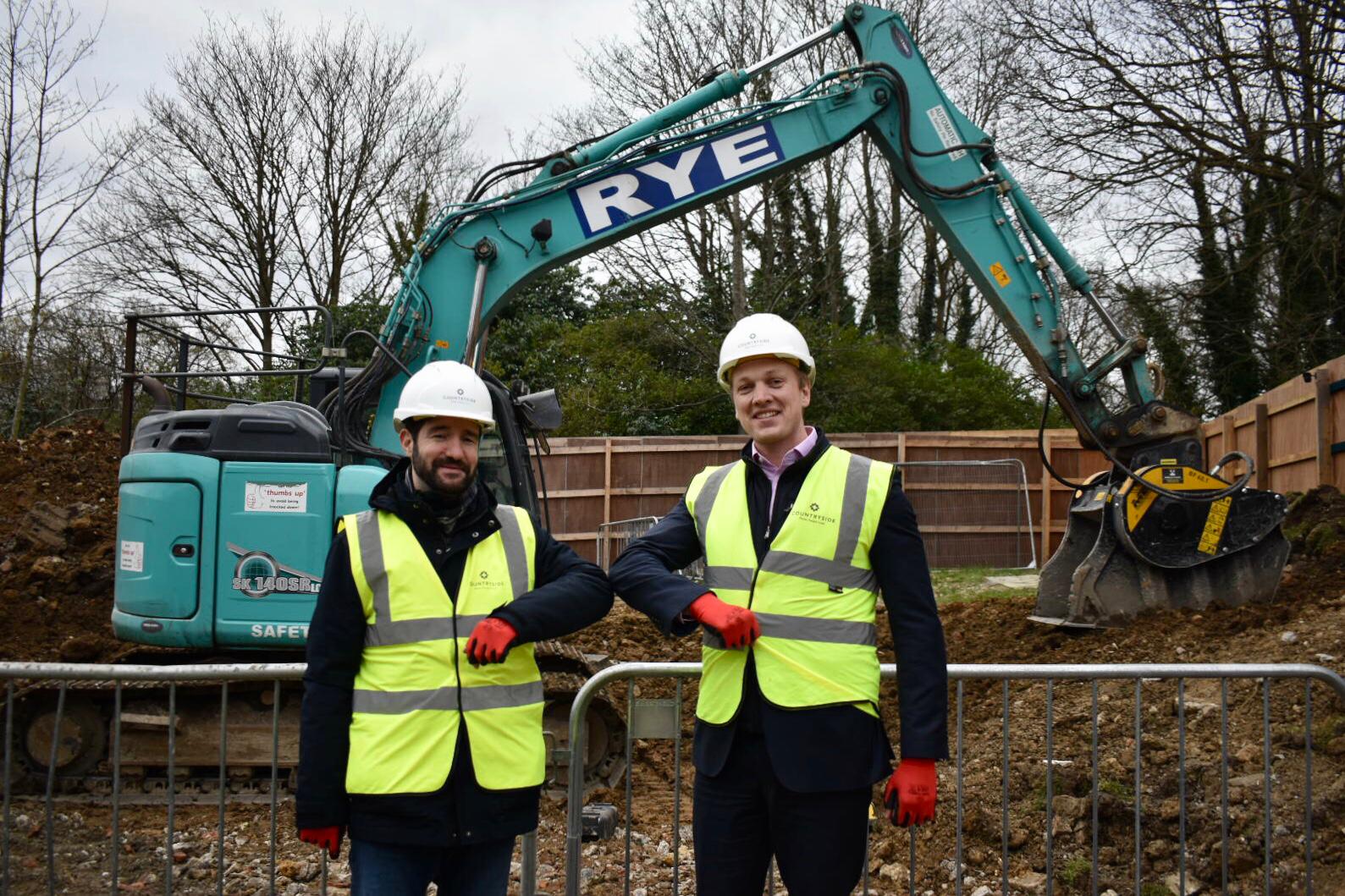 Cllr Andreas Kirsch, Leader of Kingston Council, and Dan King, Managing Director of Countryside (West London)