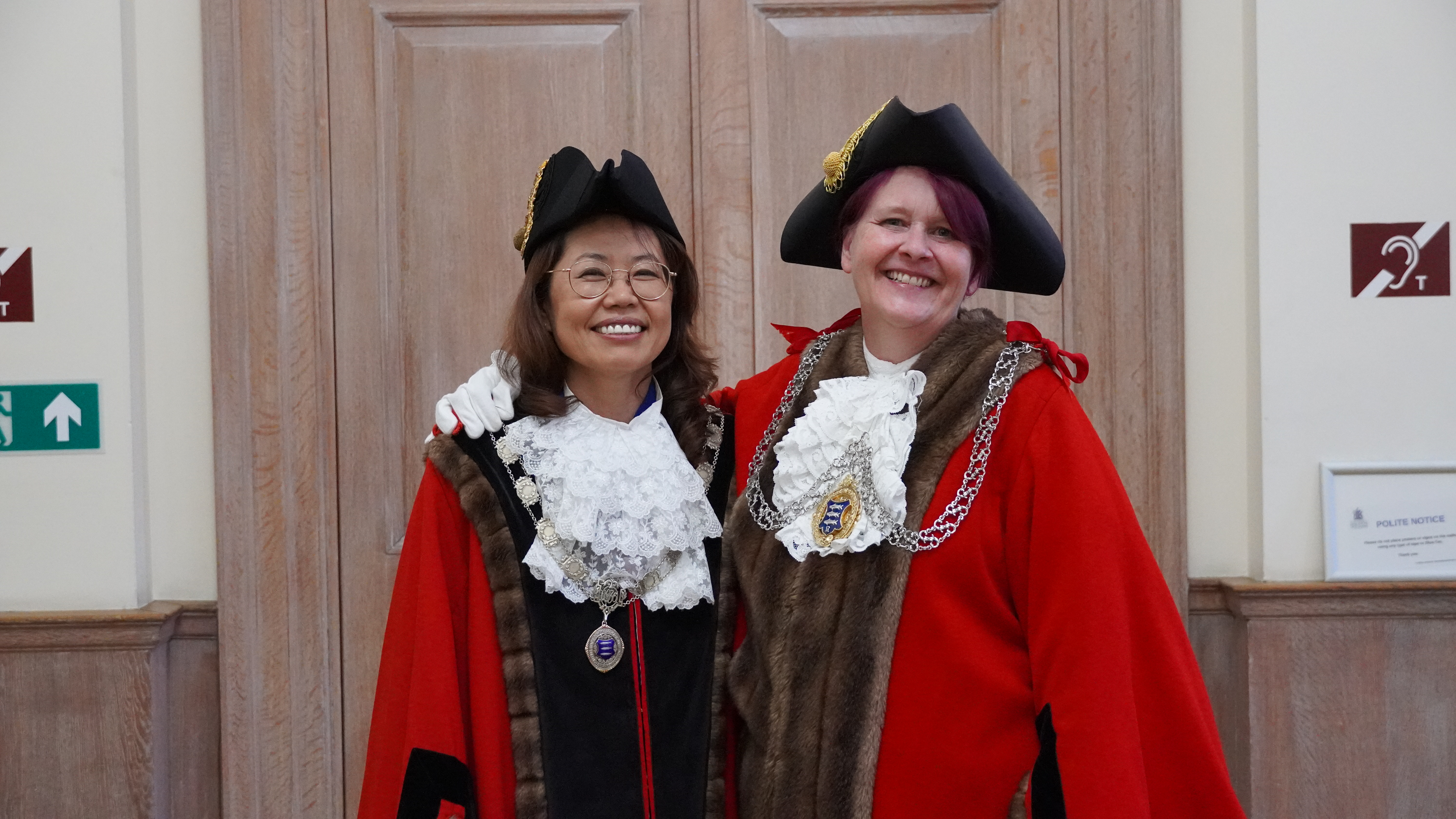 A photo of the new Mayor and Deputy Mayor of the Royal Borough of Kingston