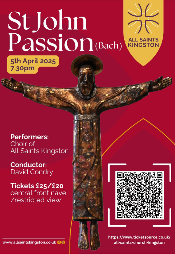 St Johns Passion concert poster