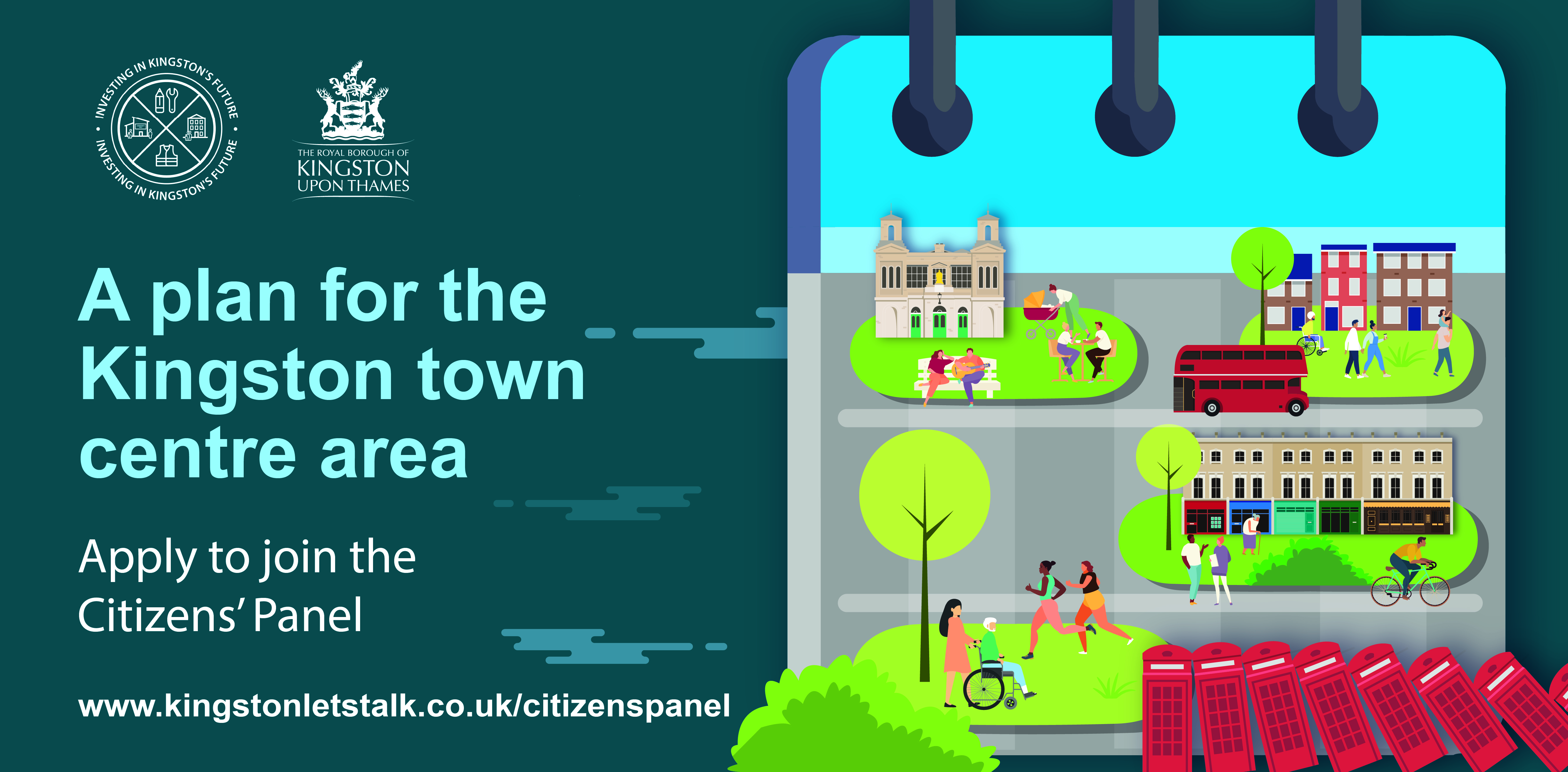 Apply to join the Citizens' Panel for Kingston Town Centre.