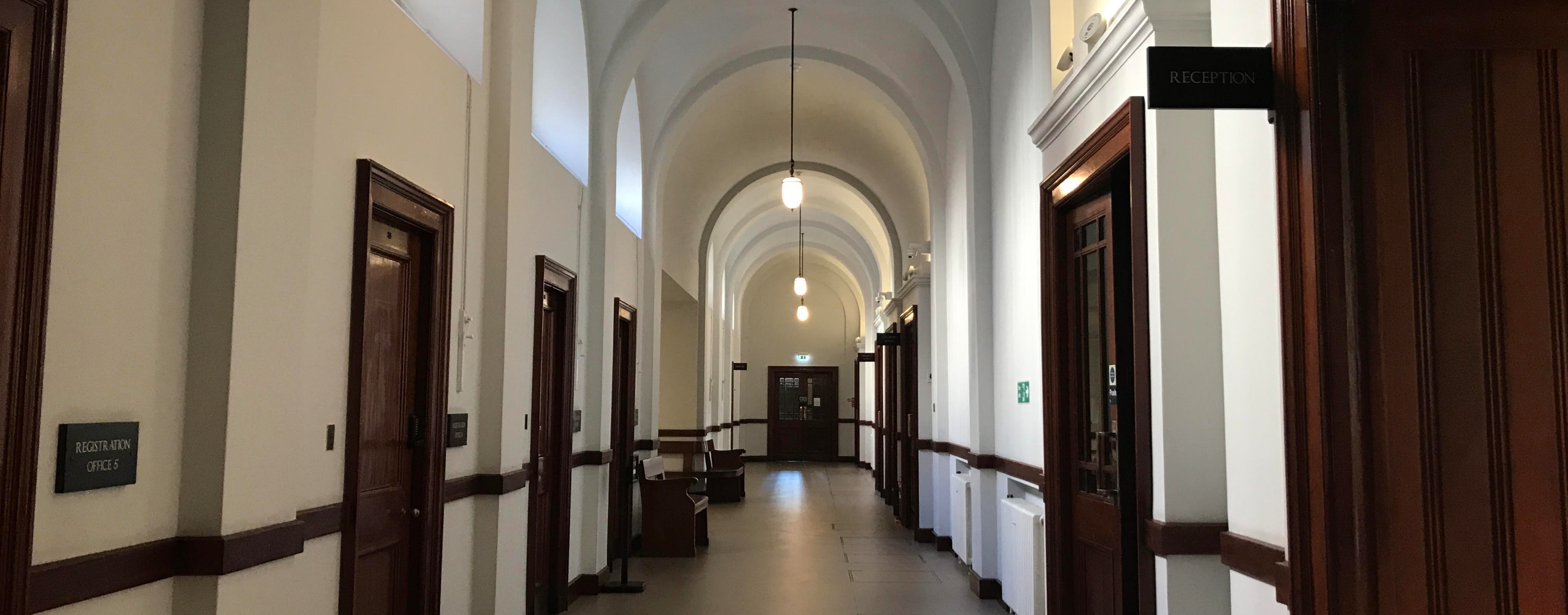 Corridor in the old court house
