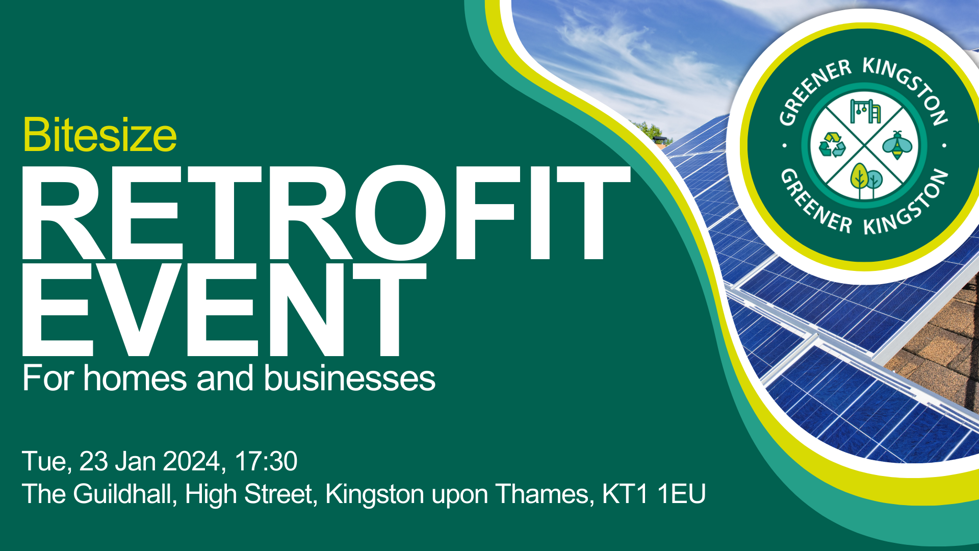 Bitesize retrofit event for homes and business properties.