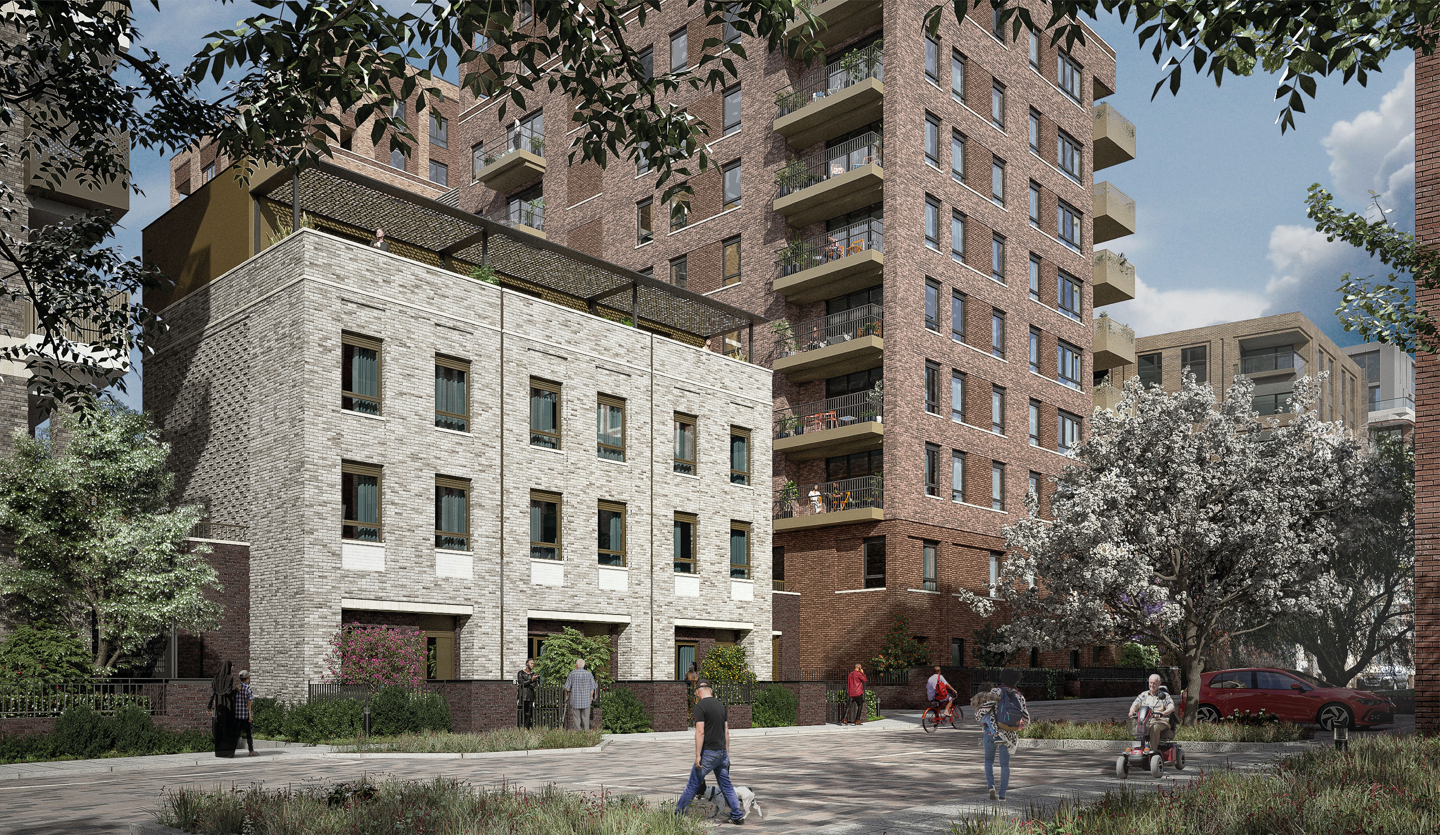 Visualisation of the regenerated Cambridge Road Estate