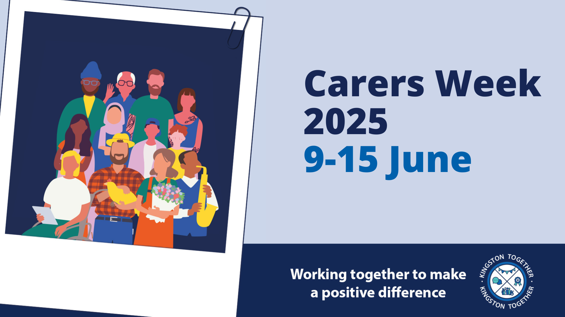 Graphic saying Carers Week 2025