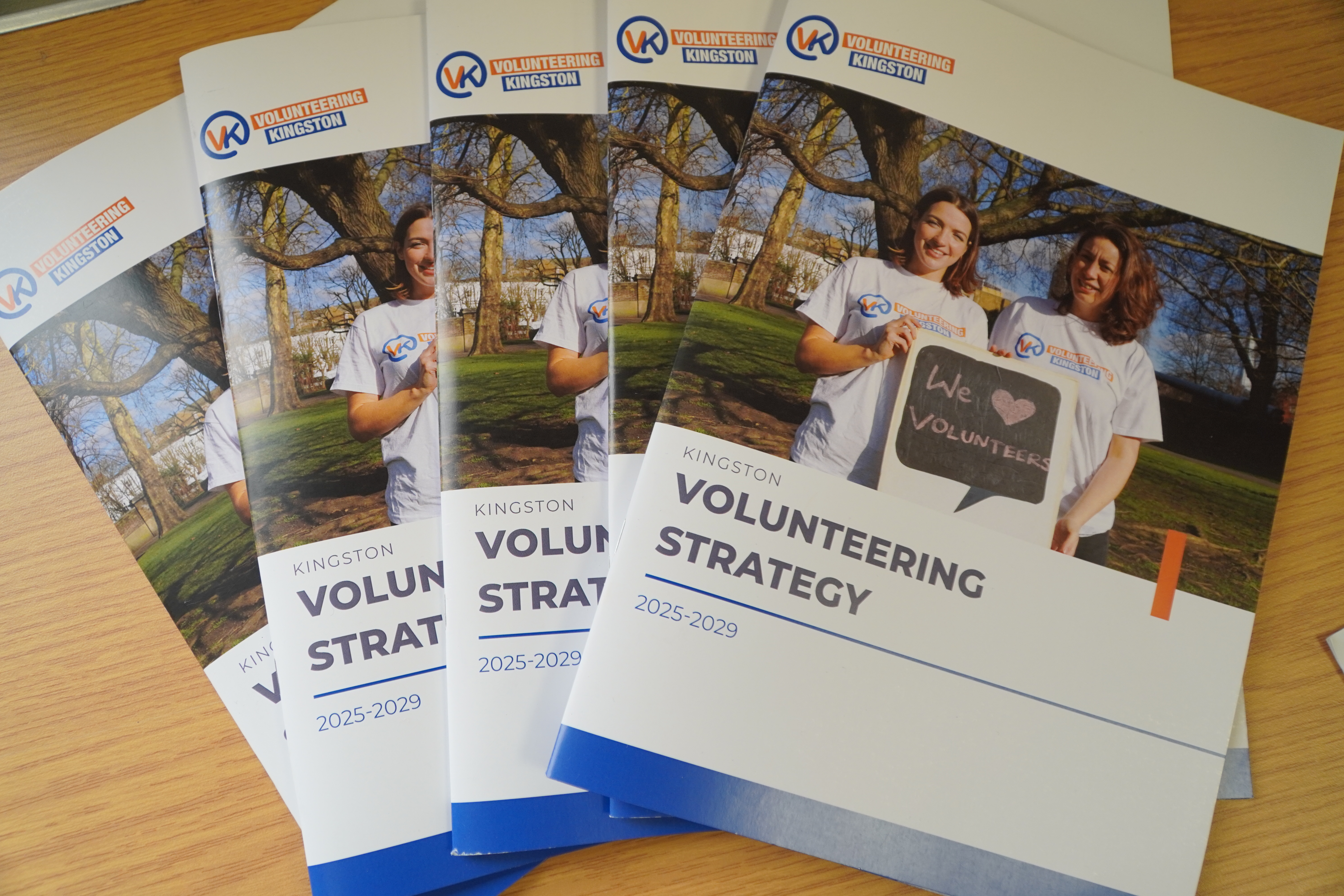 Photo of physical copies of the strategy