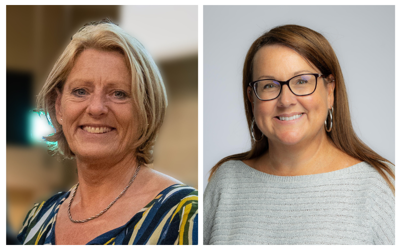 Louise Footner, ED Residents and Communities (left) and Sue Cuerden, ED Corporate Services (right)
