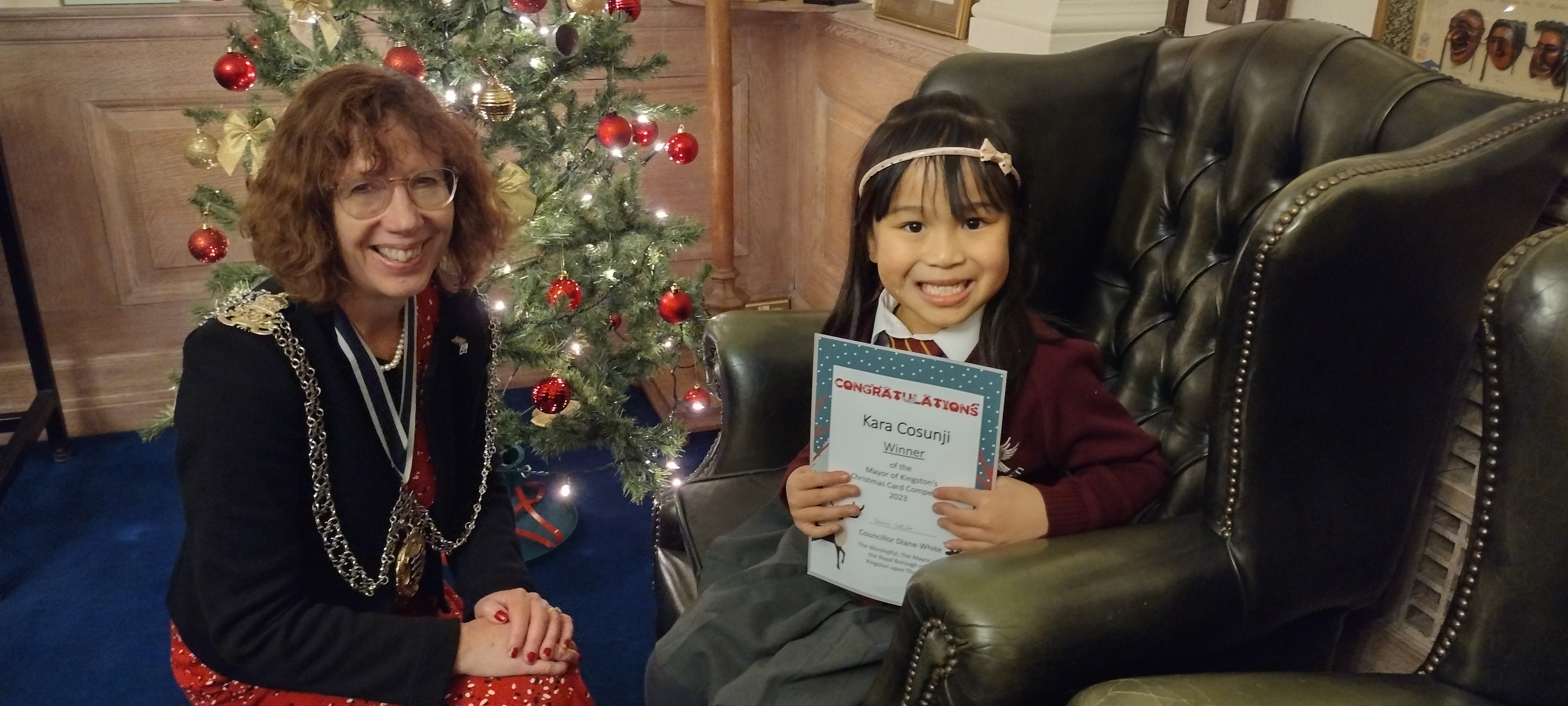 Local student wins the Mayor of Kingston upon Thames’ Christmas card competition