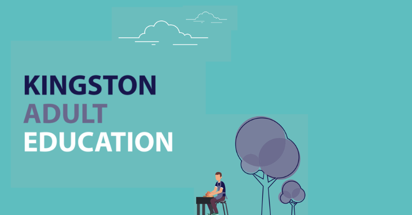 Banner saying Kingston Adult Education