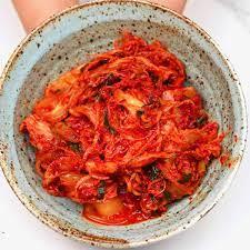 A bowl of kimchi