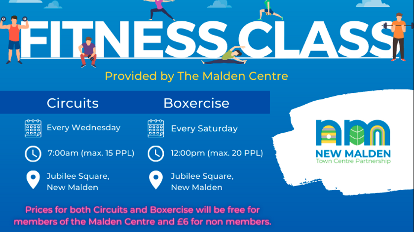 Fitness classes poster