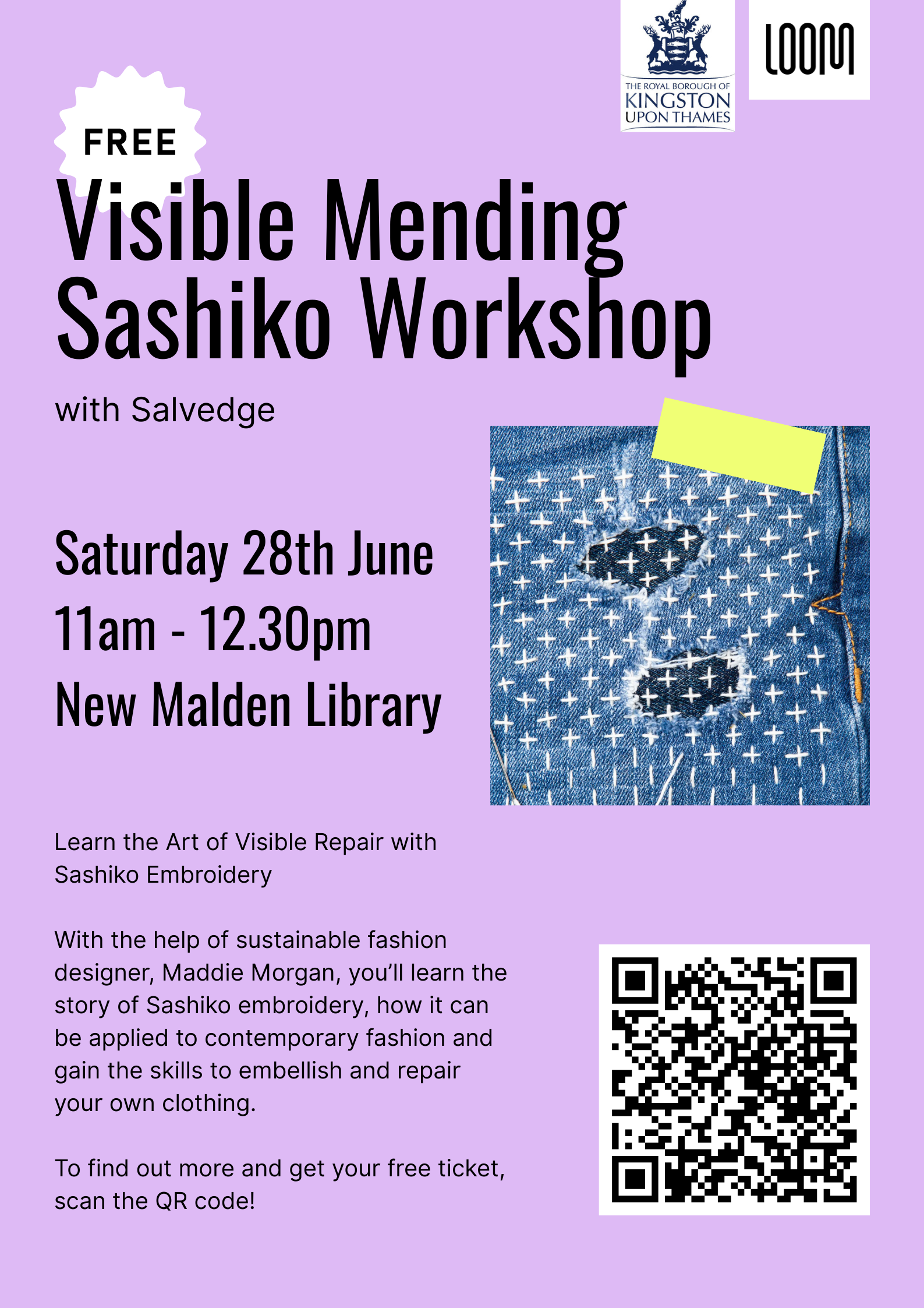Visible Mending Upcycling Workshop