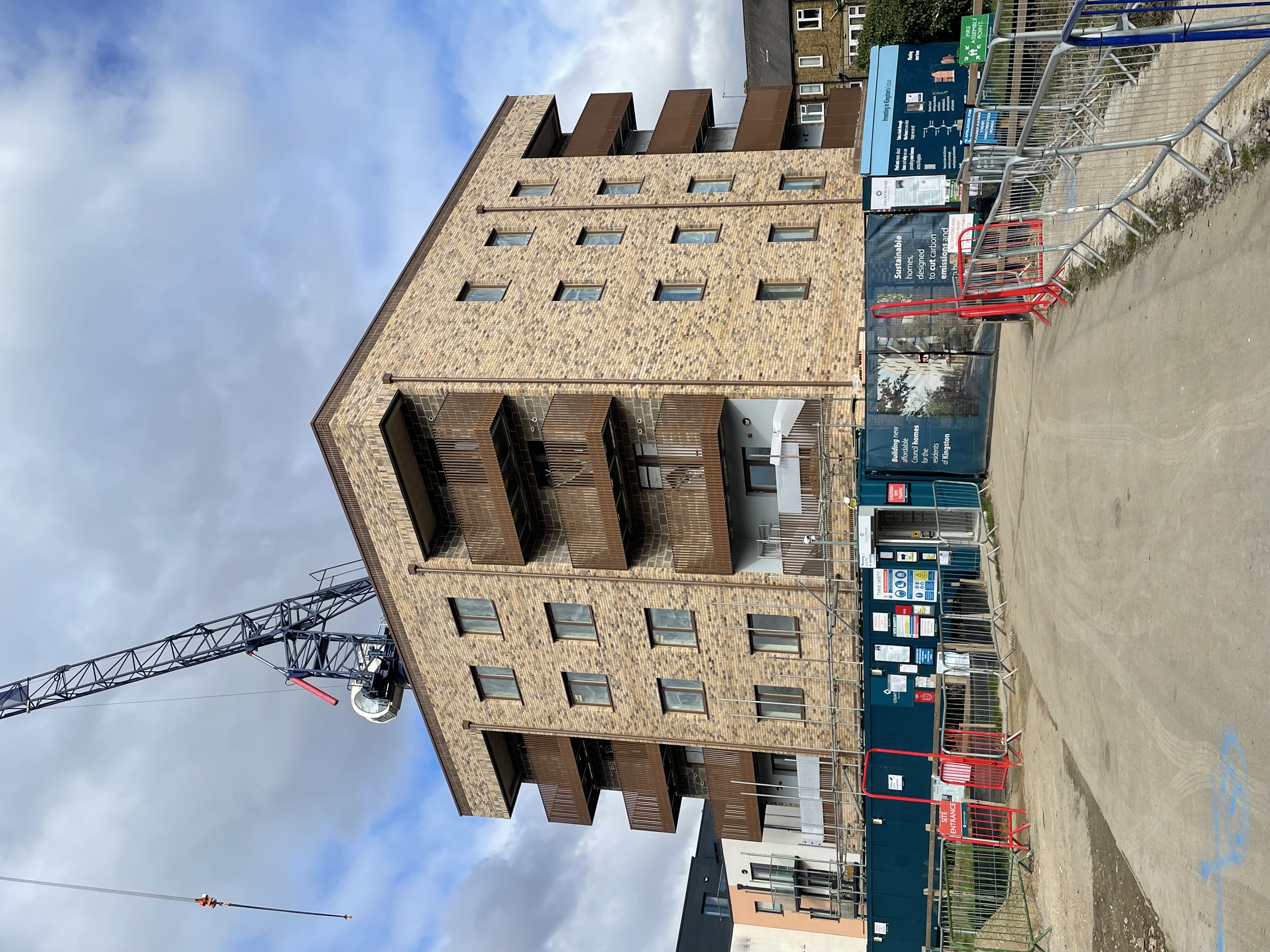 A photo of the flats at Cambridge Road as part of the small sites programme