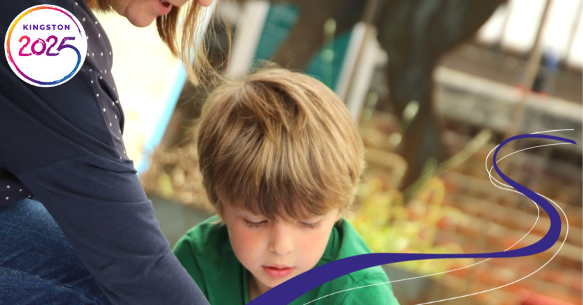 image of a child with a sense of focused