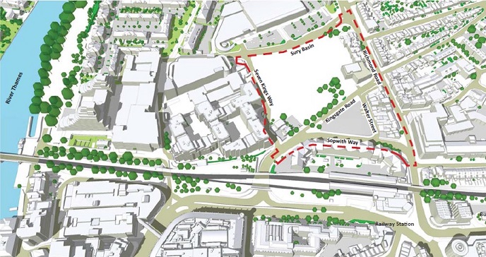 North Kingston map outline