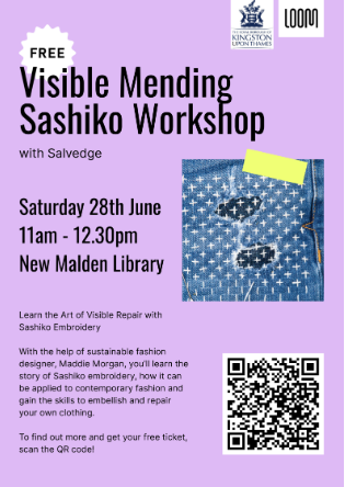 Visible mending workshop poster