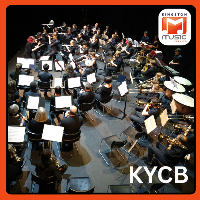 Kingston Youth Concert Band performing at the Rose Theatre