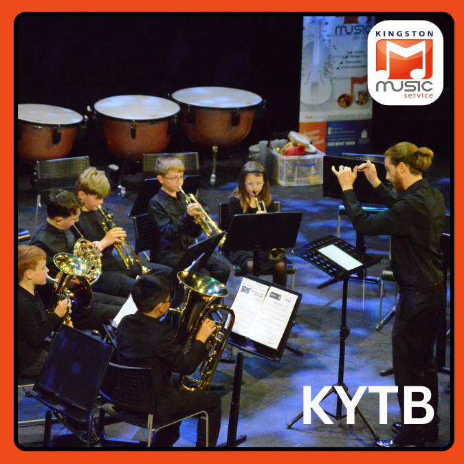 Kingston Youth Training Band performing at the Rose Theatre
