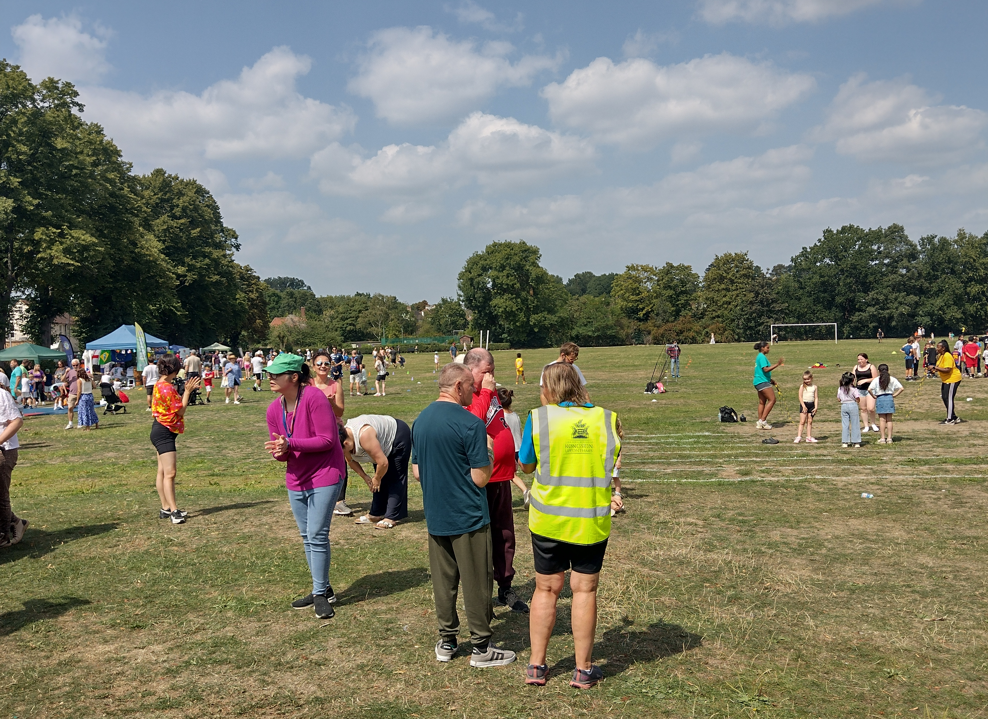Image from the Active Kingston for All Sports Day, depicting people having fun and taking part in activities