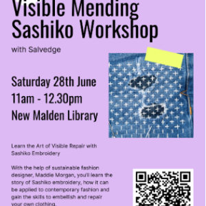 Visible mending workshop poster