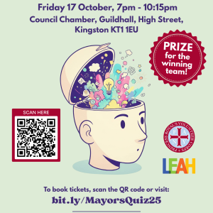 Poster detailing the Mayor's Quiz 2025