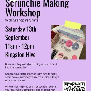 scrunchie making poster